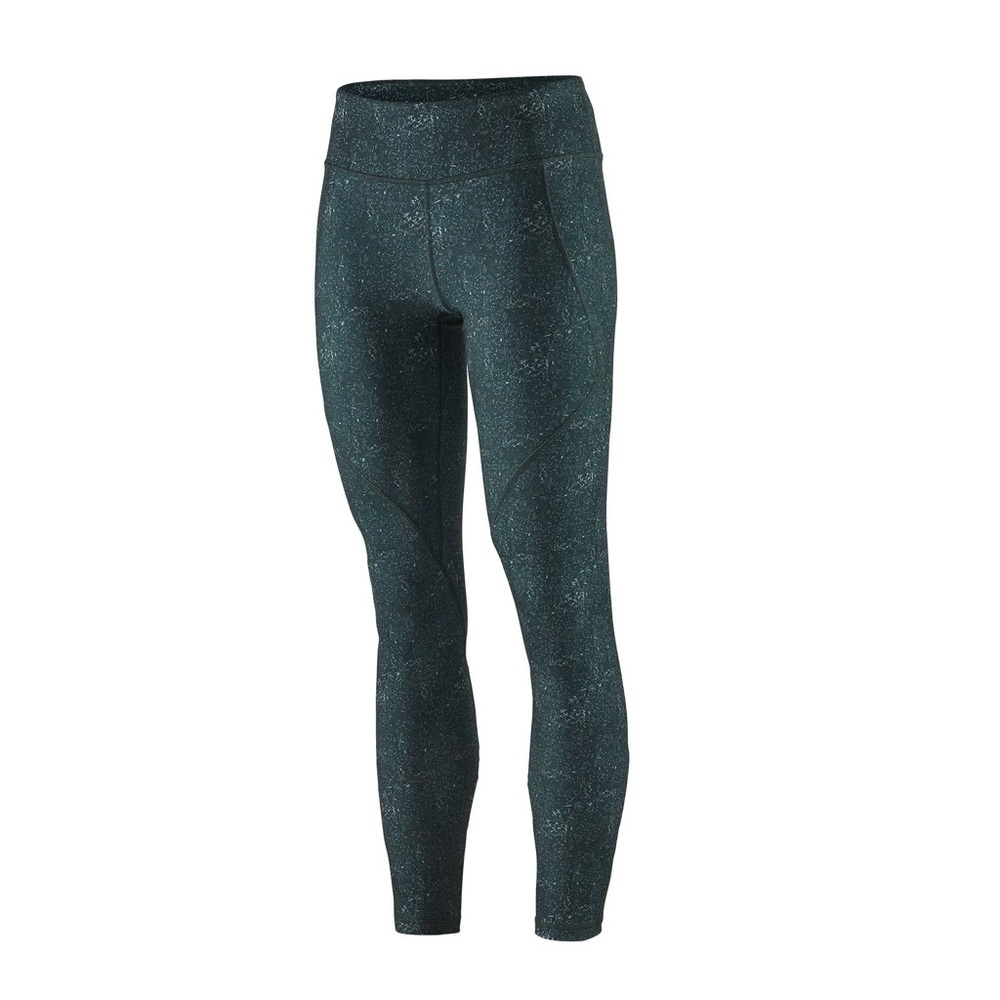 Patagonia W’s Centered Speckled Tights in Green Size S
